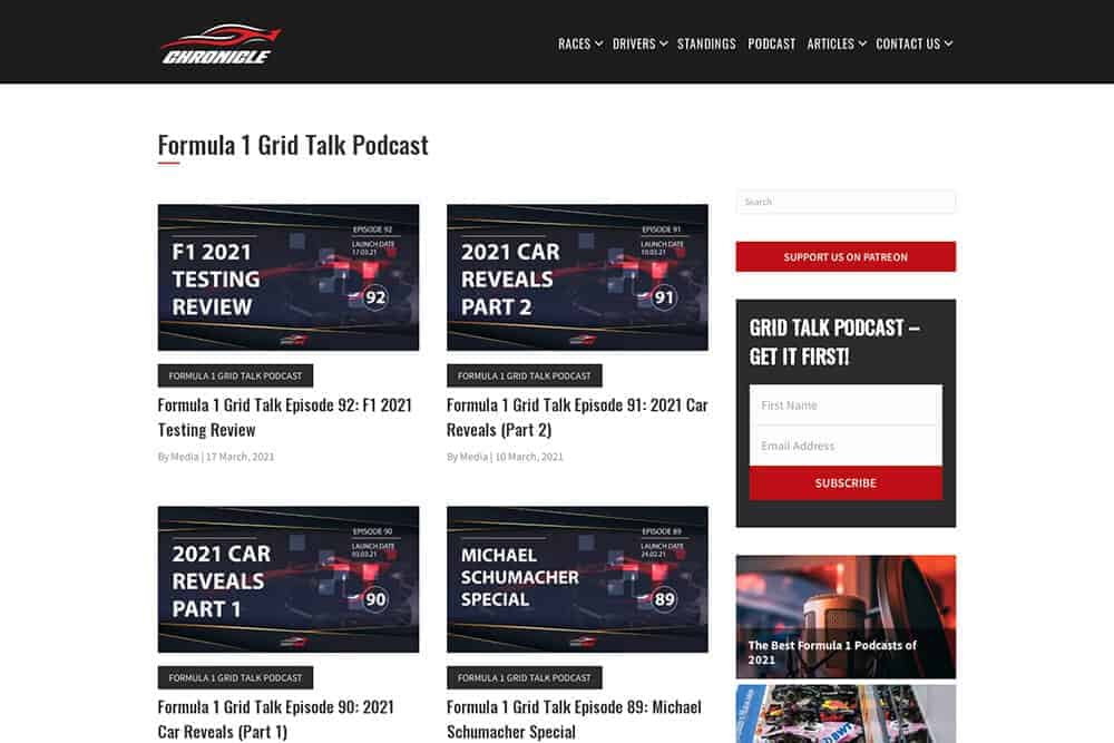 f1 chronicle portfolio approach 1