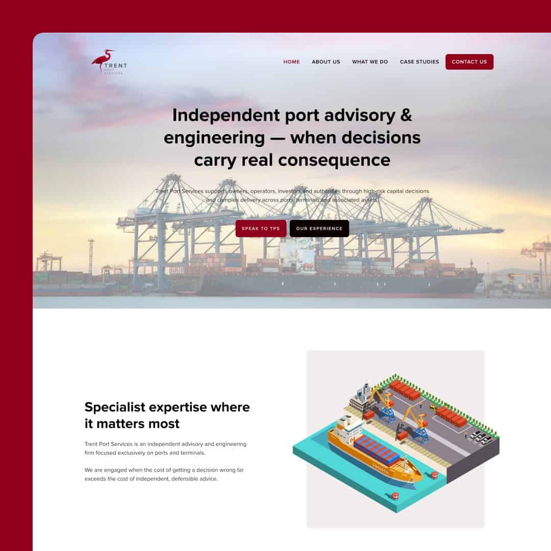 Trent Port Services website