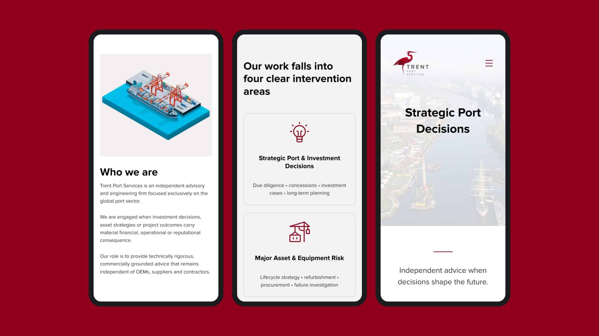 Trent Port Services website