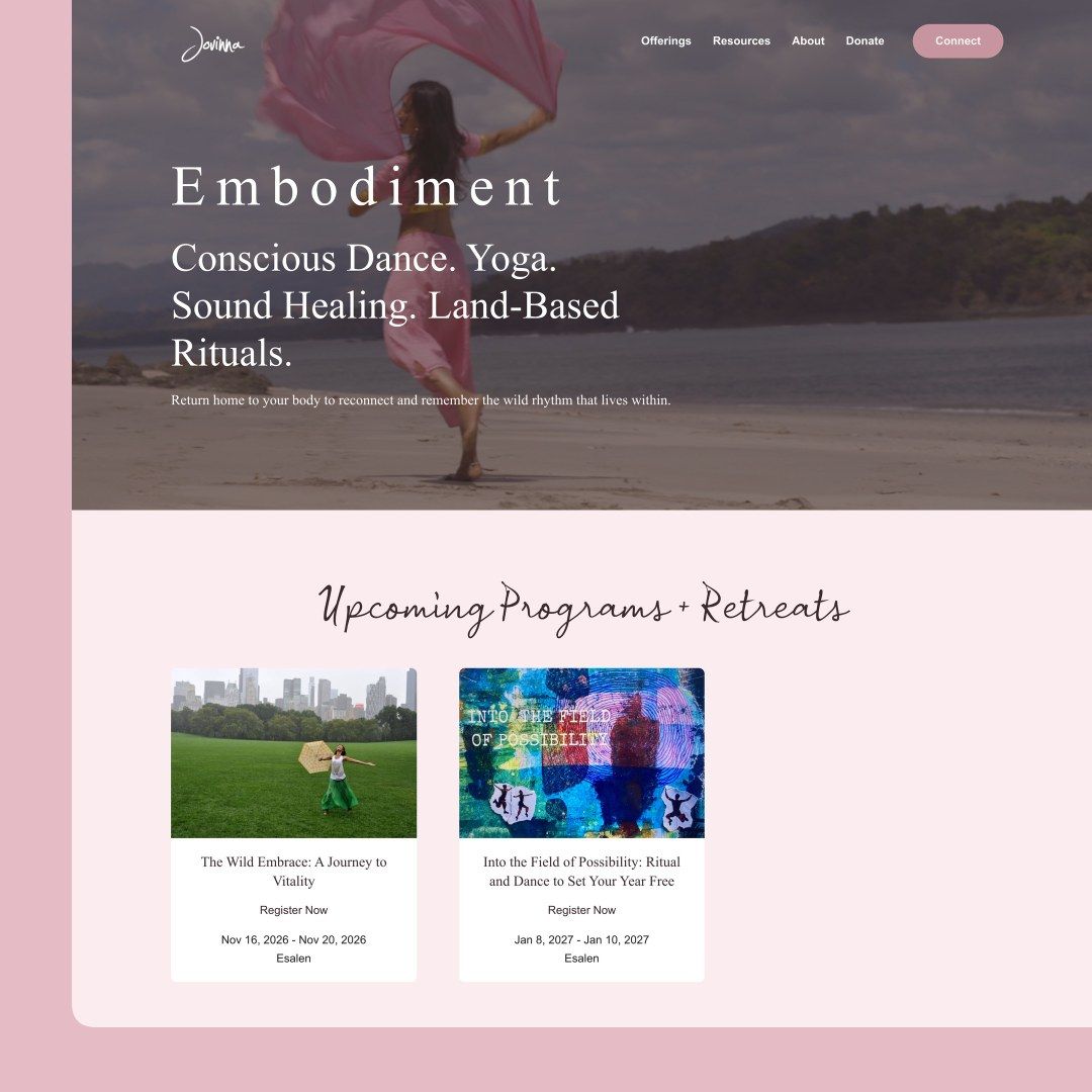 Jovinna website