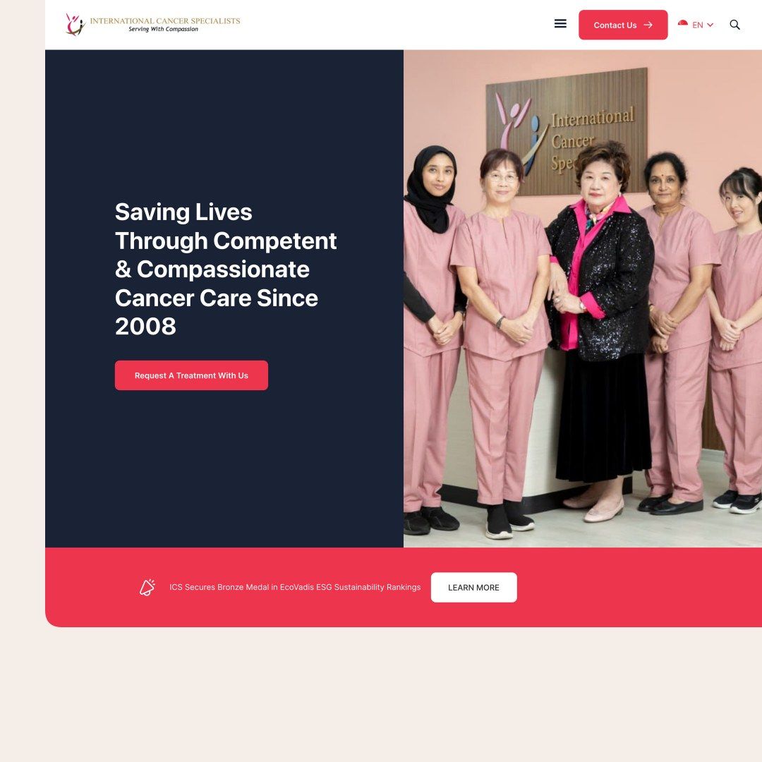 International Cancer Specialists website