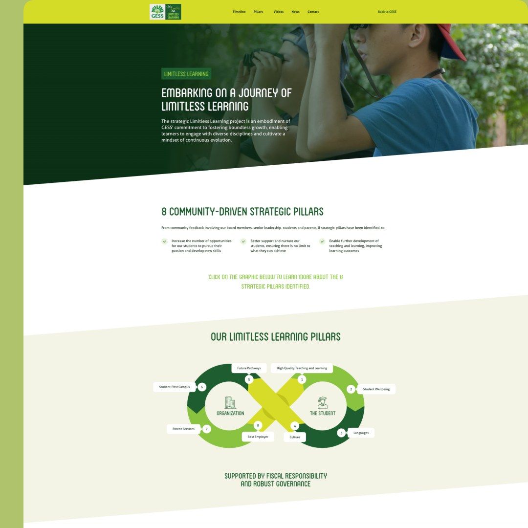 GESS Limitless Learning website