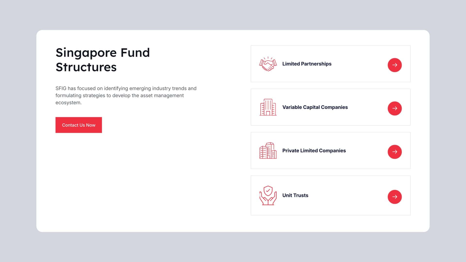 Singapore Funds Industry Group website