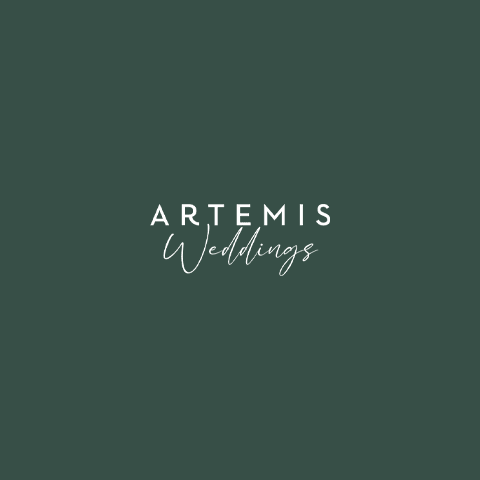 Artemis Weddings logo in elegant script