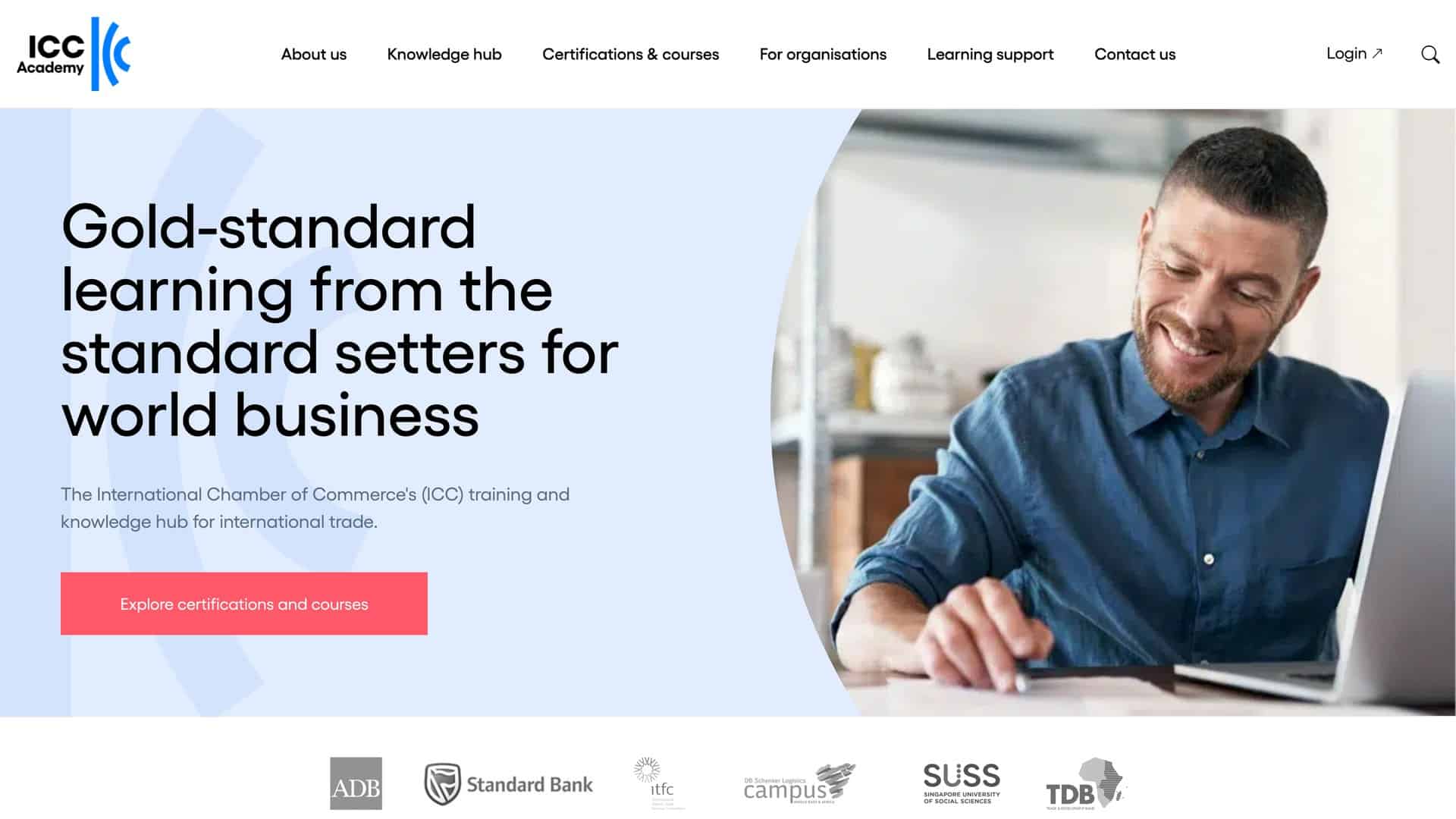 ICC Academy website