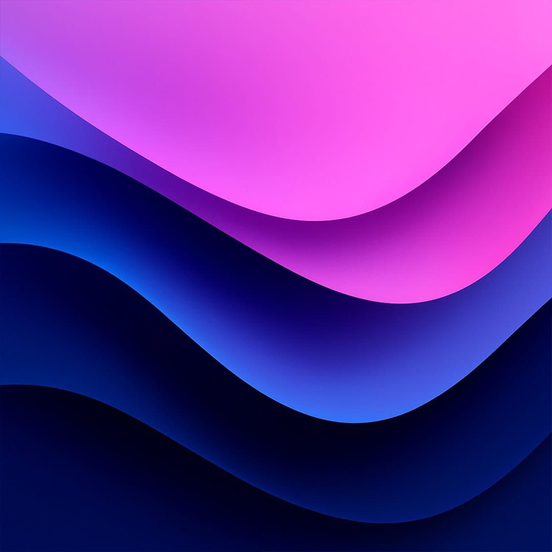 Abstract pink and blue wavy design