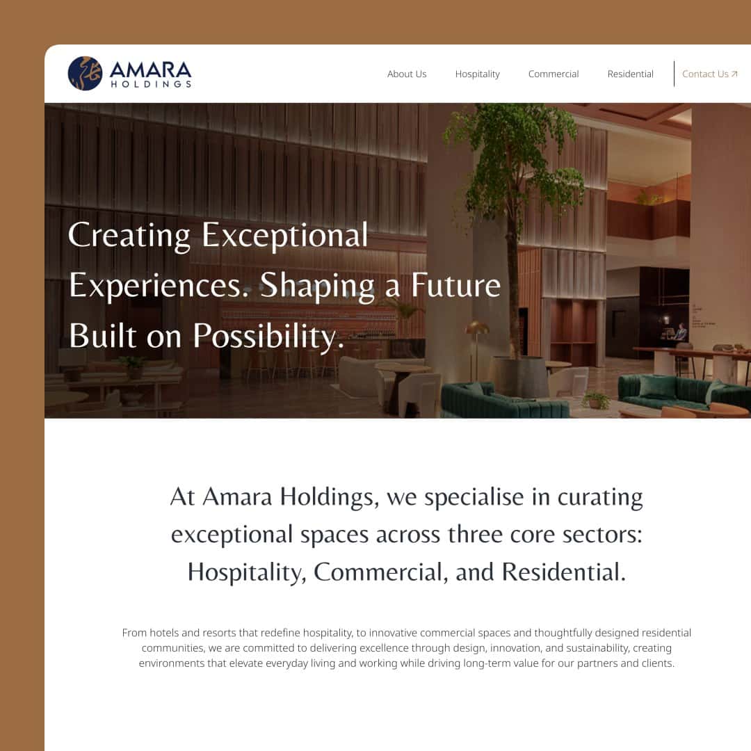 Amara Holdings website