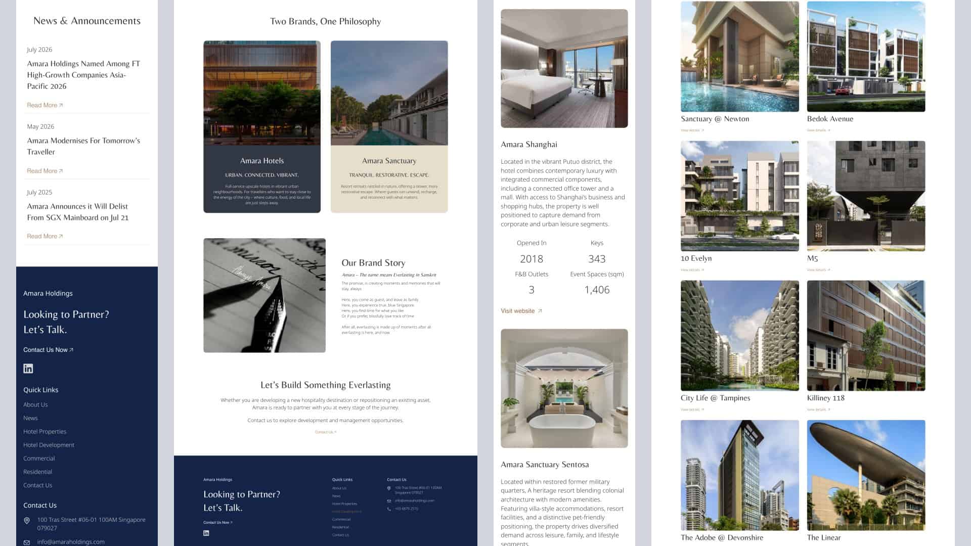 Amara Holdings website