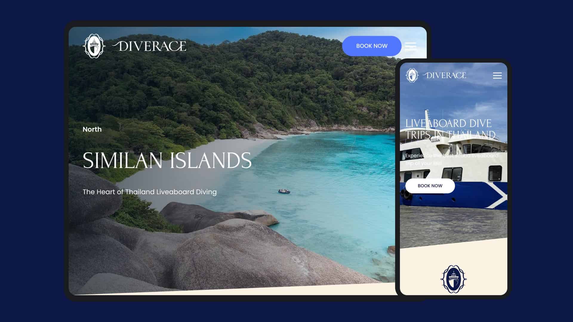 DiveRACE website