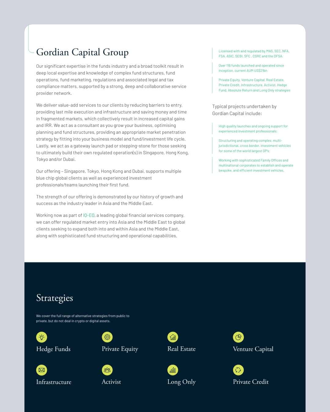 Gordian Capital website