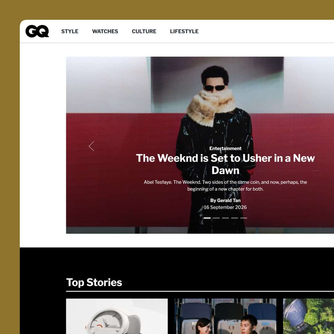 GQ Singapore website