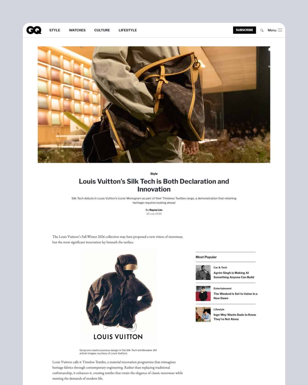 GQ Singapore website