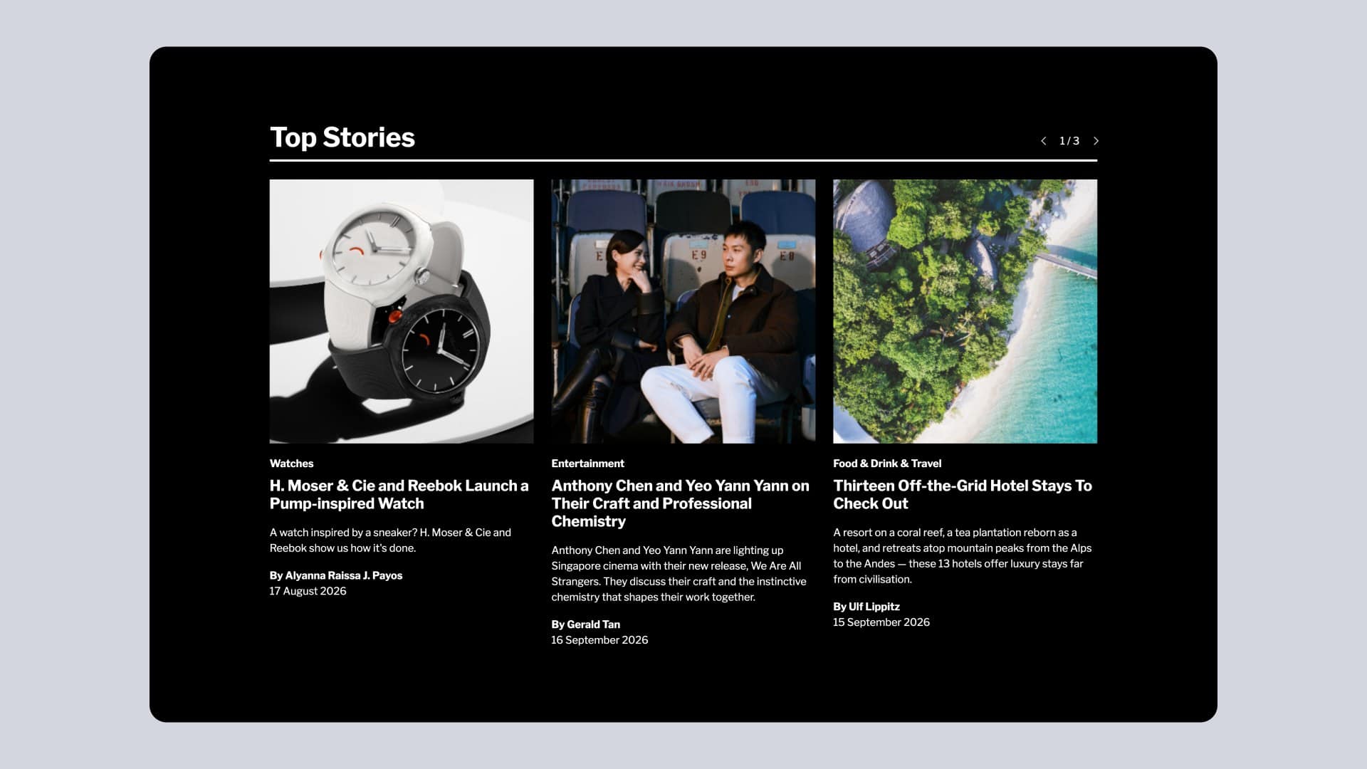 GQ Singapore website