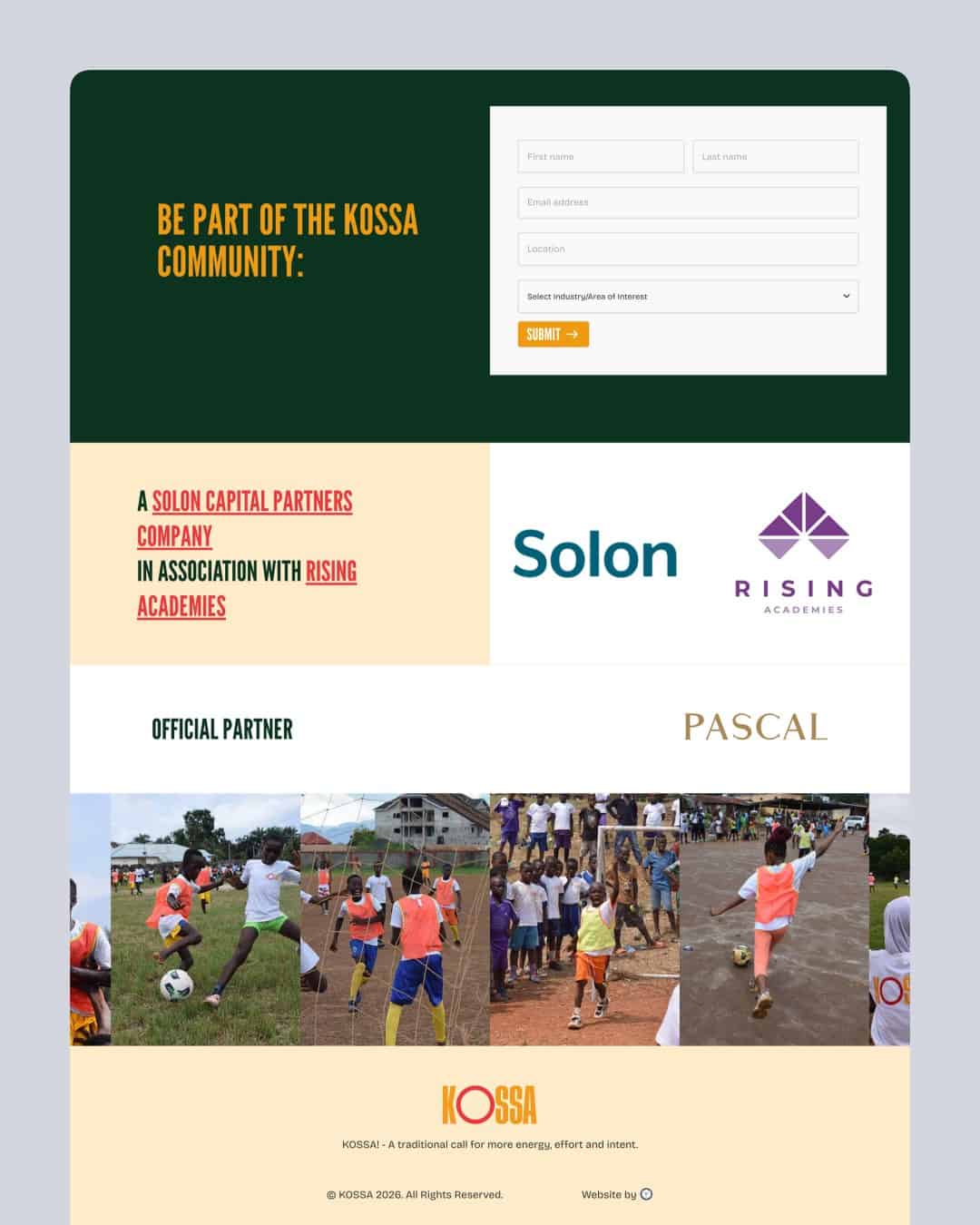 KOSSA website