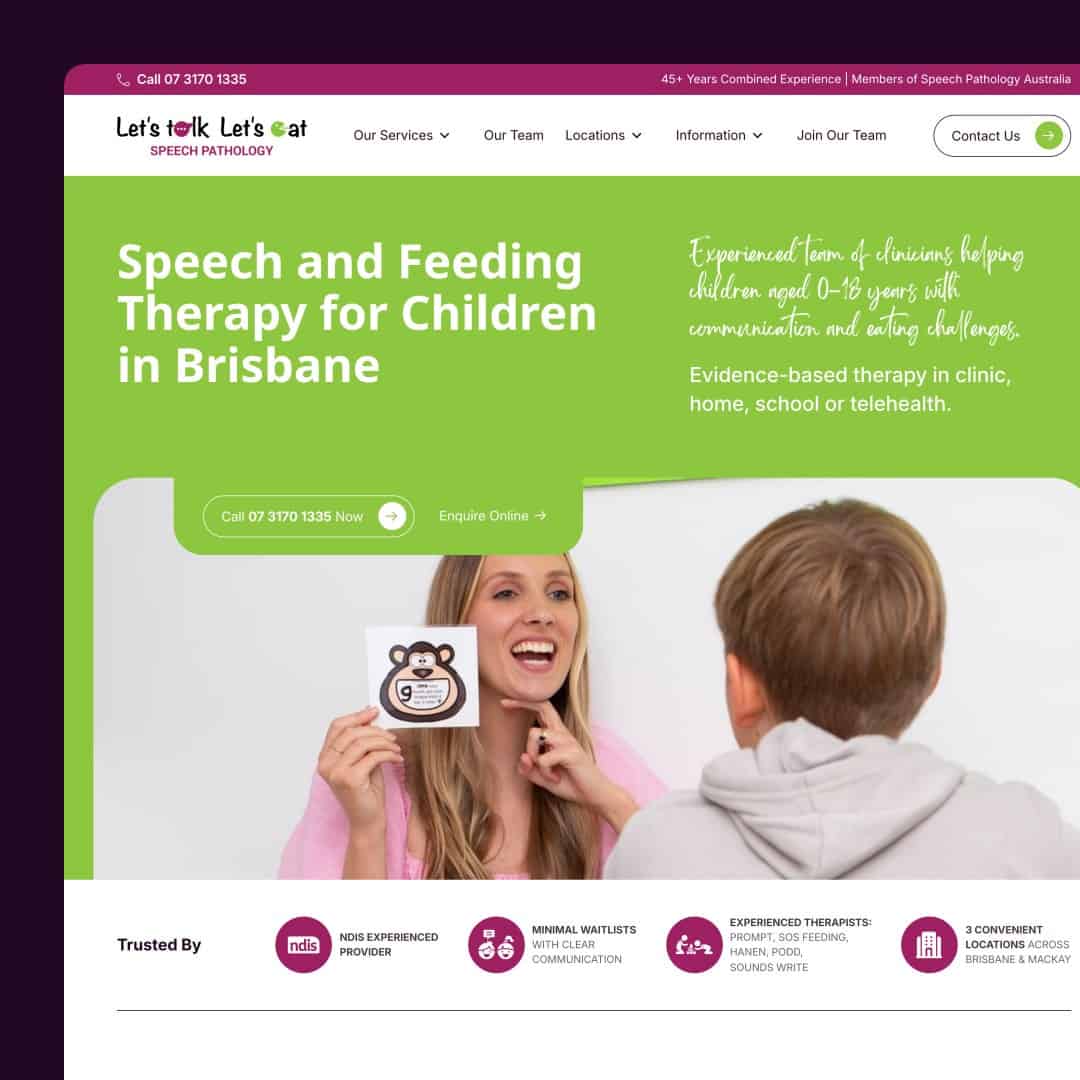 Let's Talk Let's Eat website