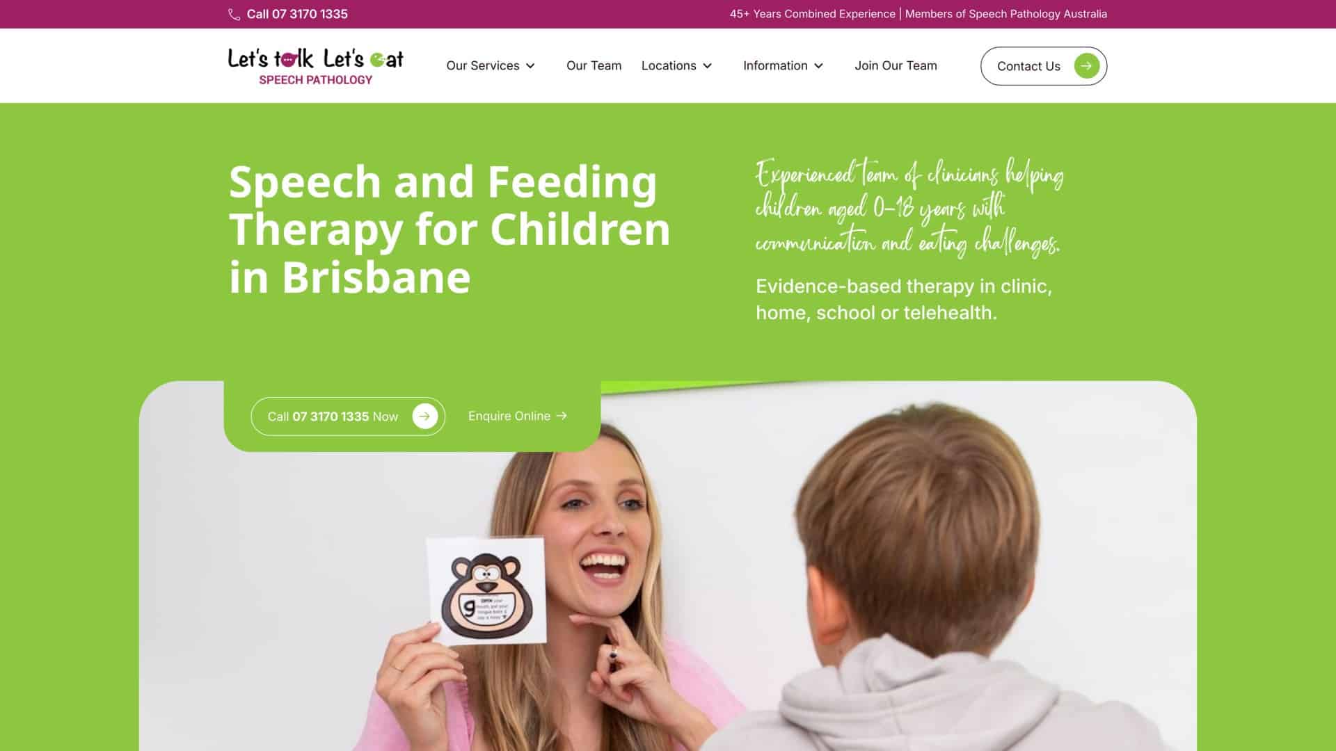 Let's Talk Let's Eat website
