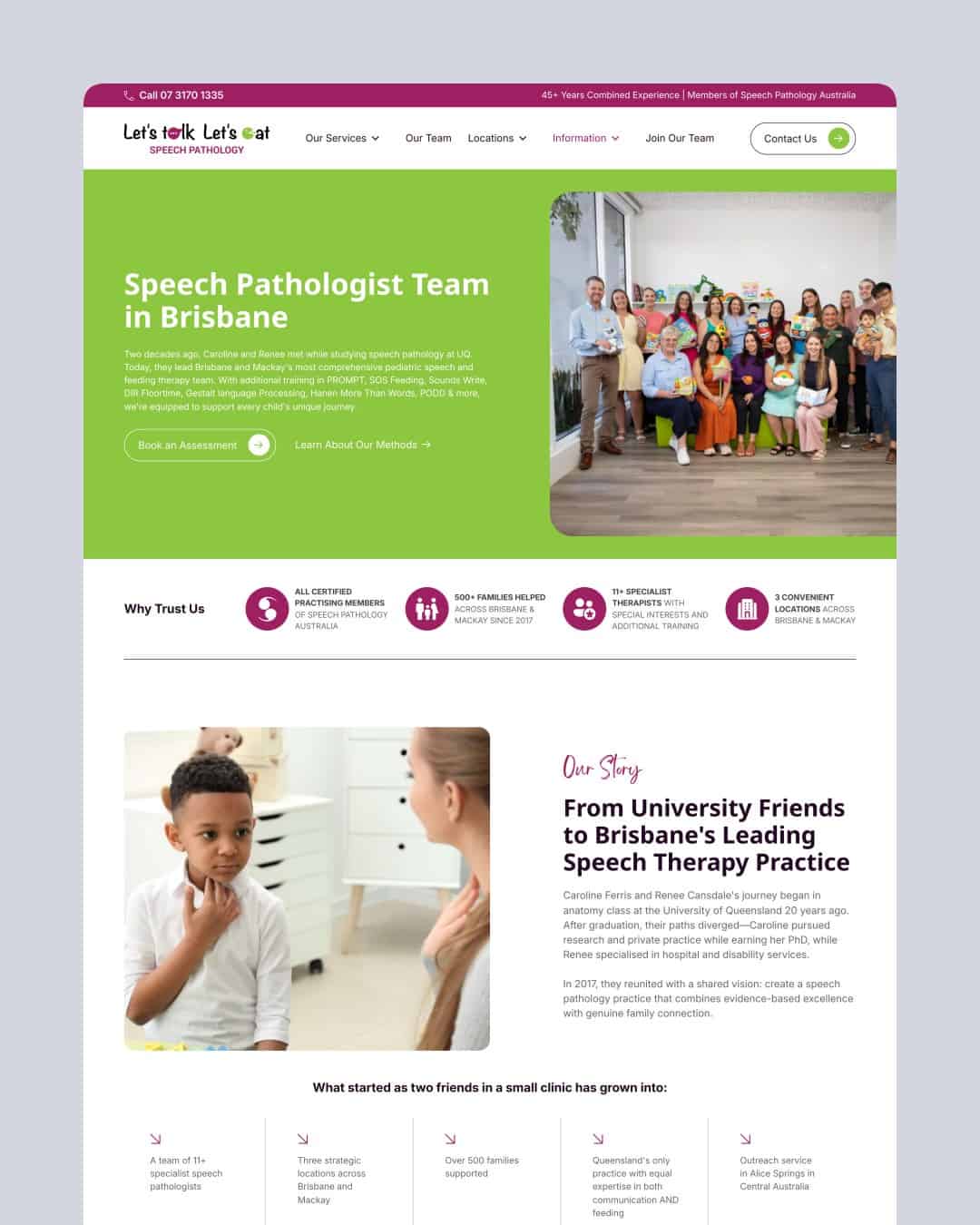 Let's Talk Let's Eat website