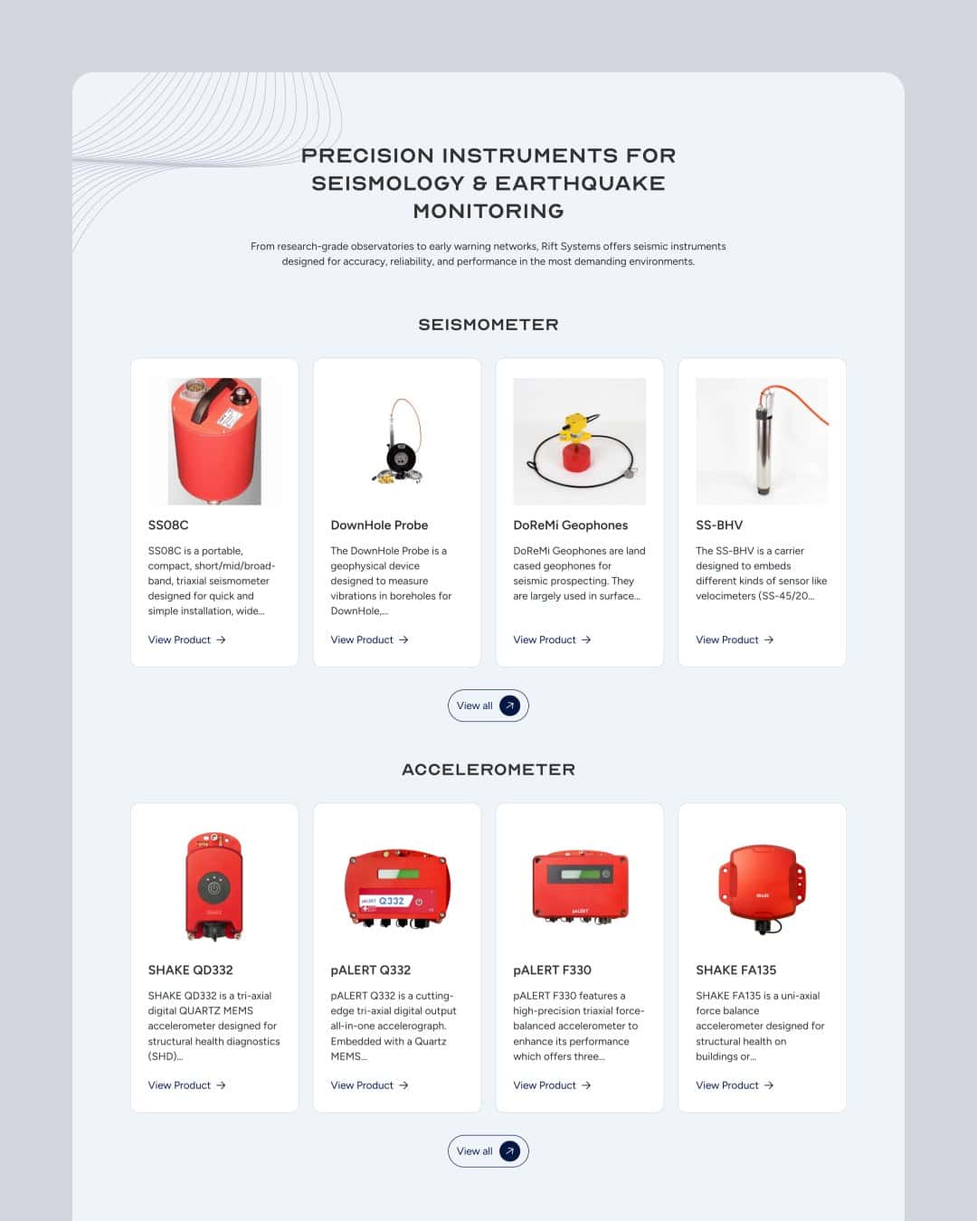 Rift Systems website