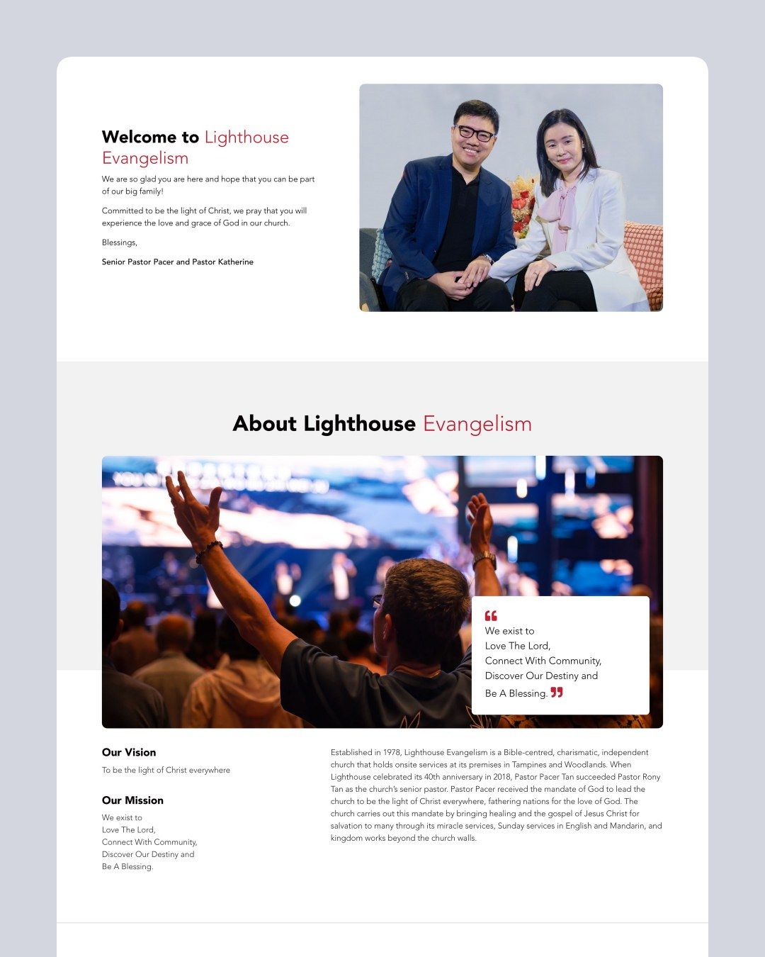 Lighthouse Evangelism website