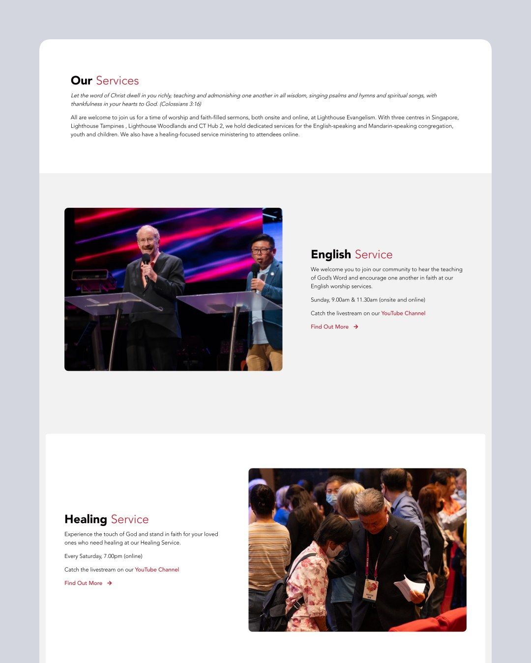 Lighthouse Evangelism website