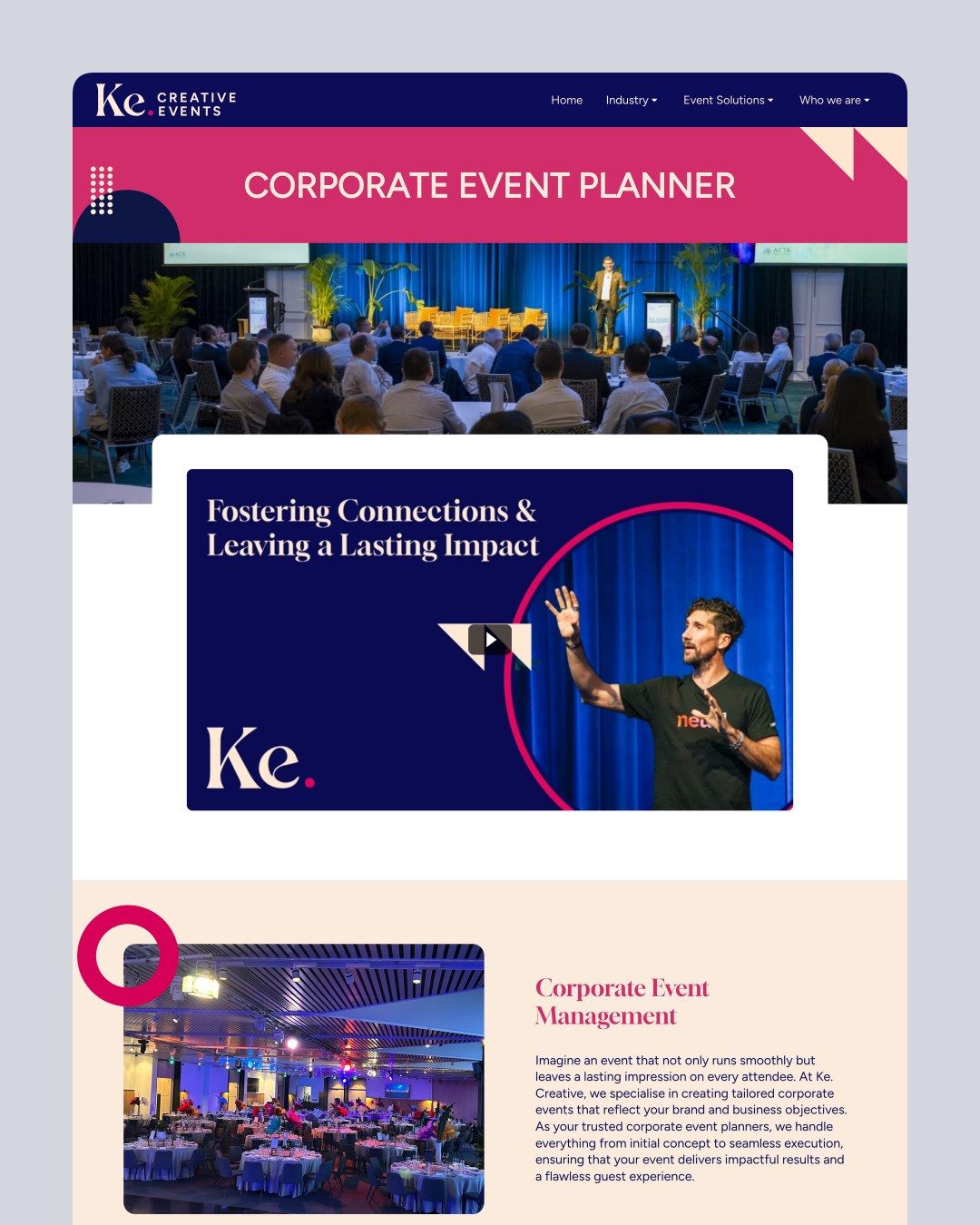 K.E. Creative website