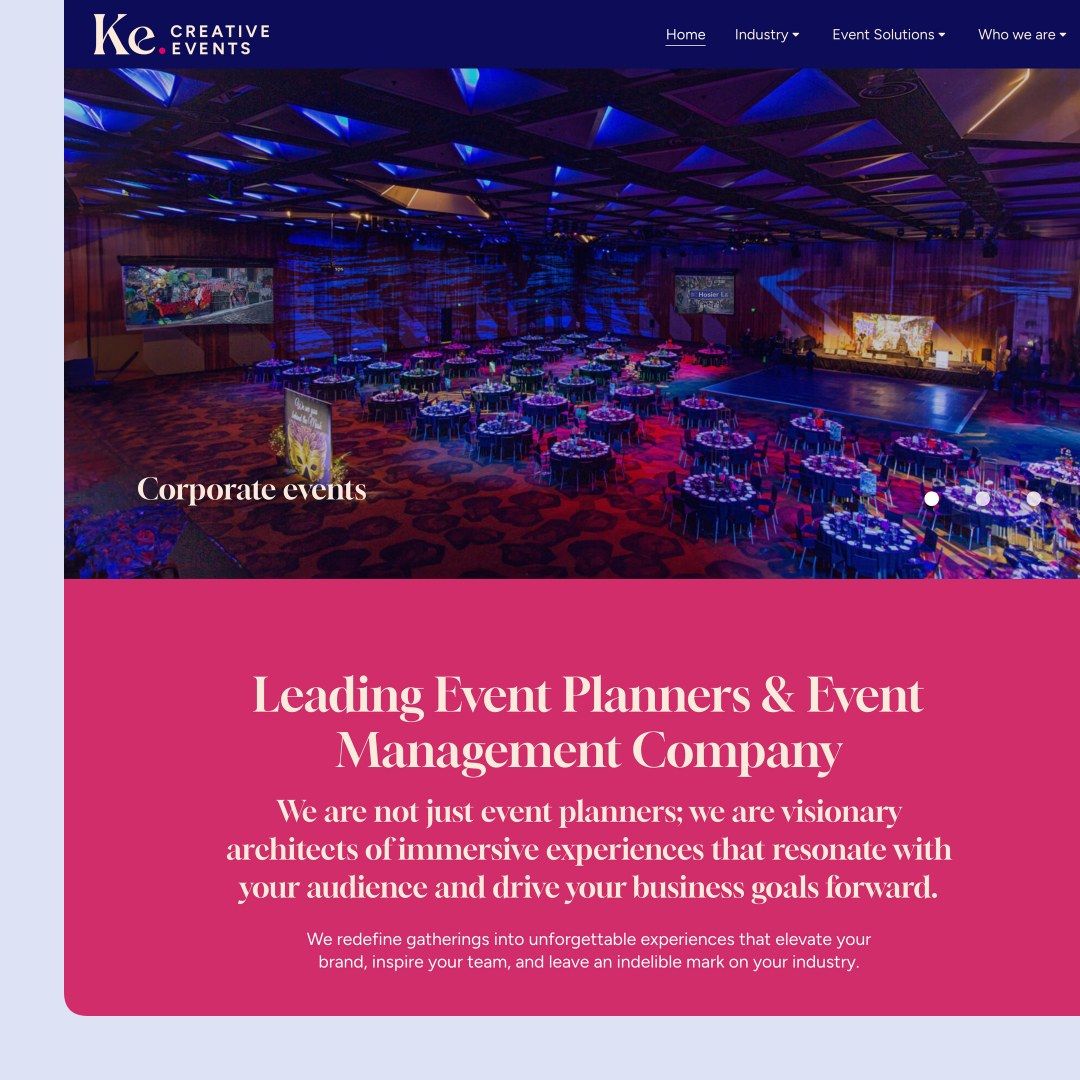 K.E. Creative website