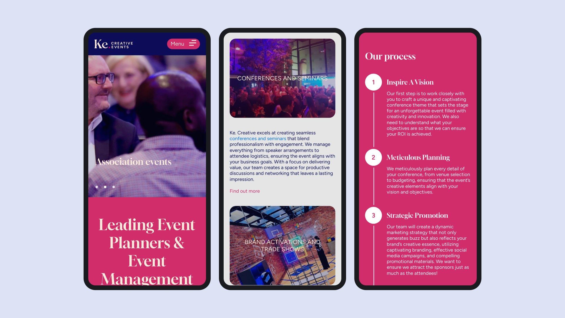 K.E. Creative website