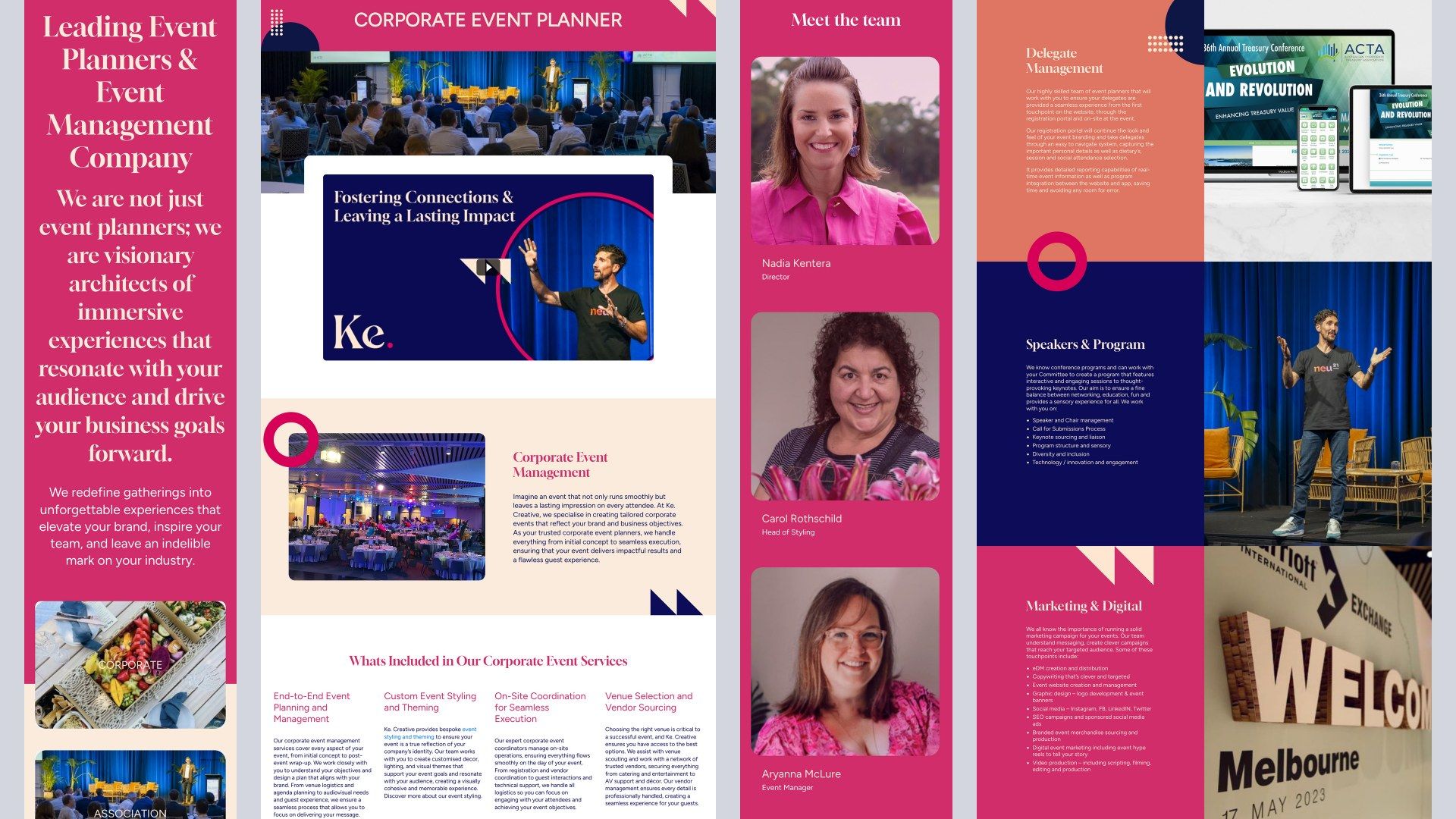 K.E. Creative website