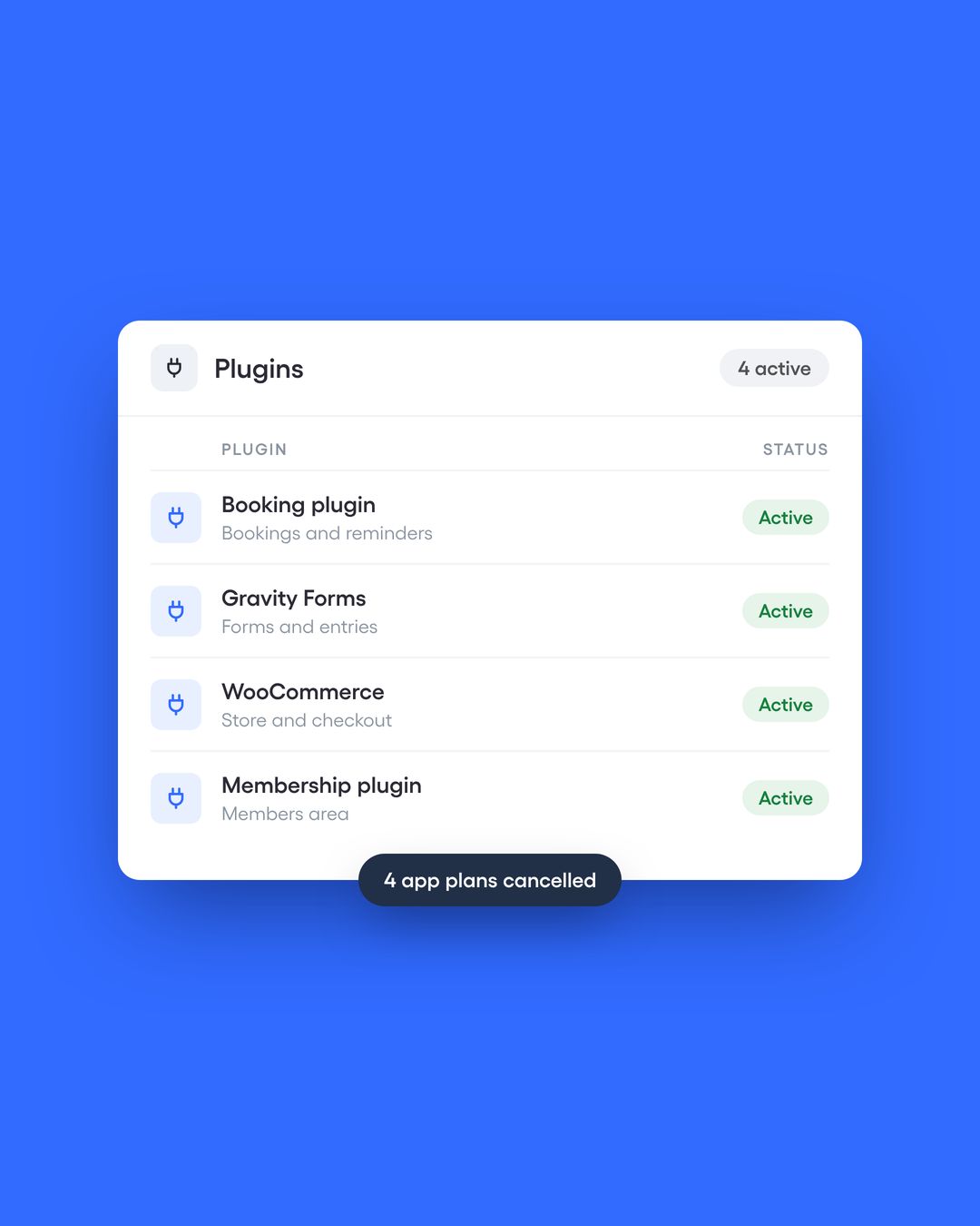 Swap apps for plugins you own