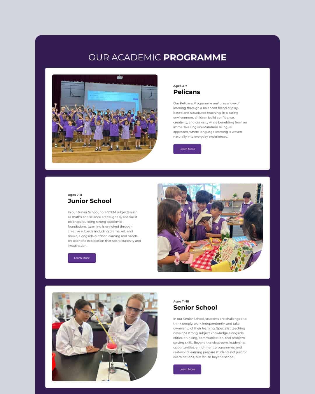The Perse School (Singapore) website
