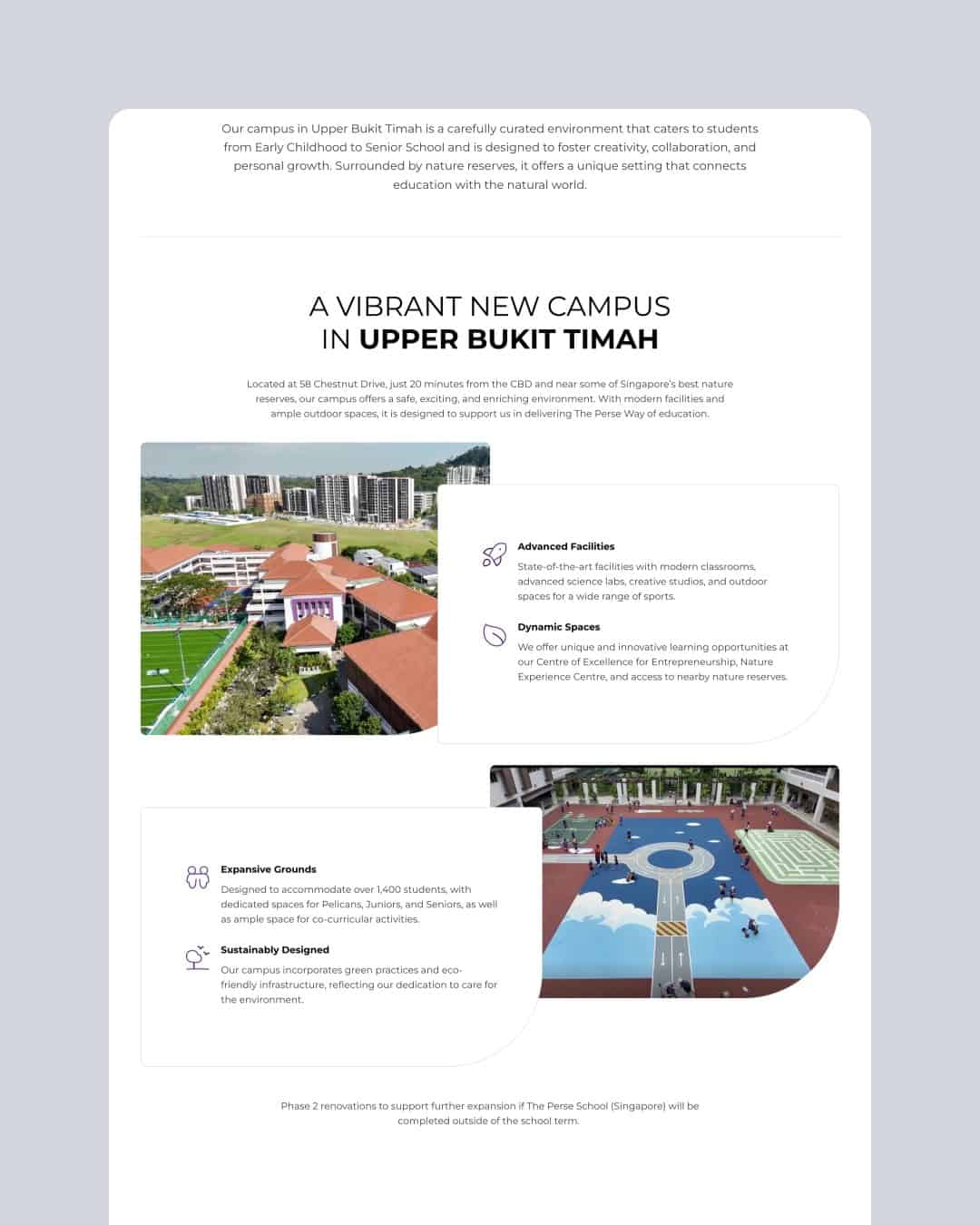 The Perse School (Singapore) website