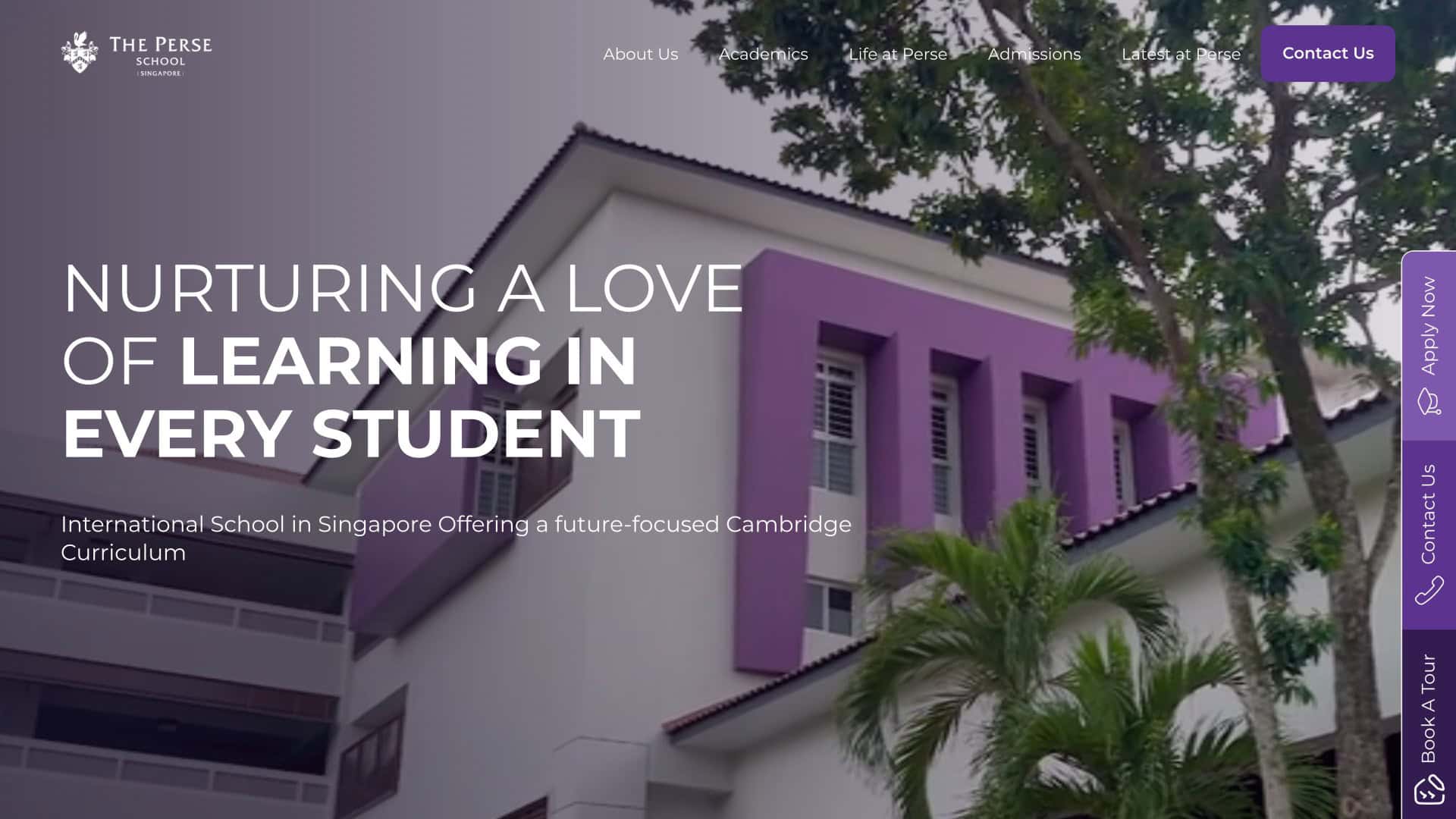 The Perse School (Singapore) website