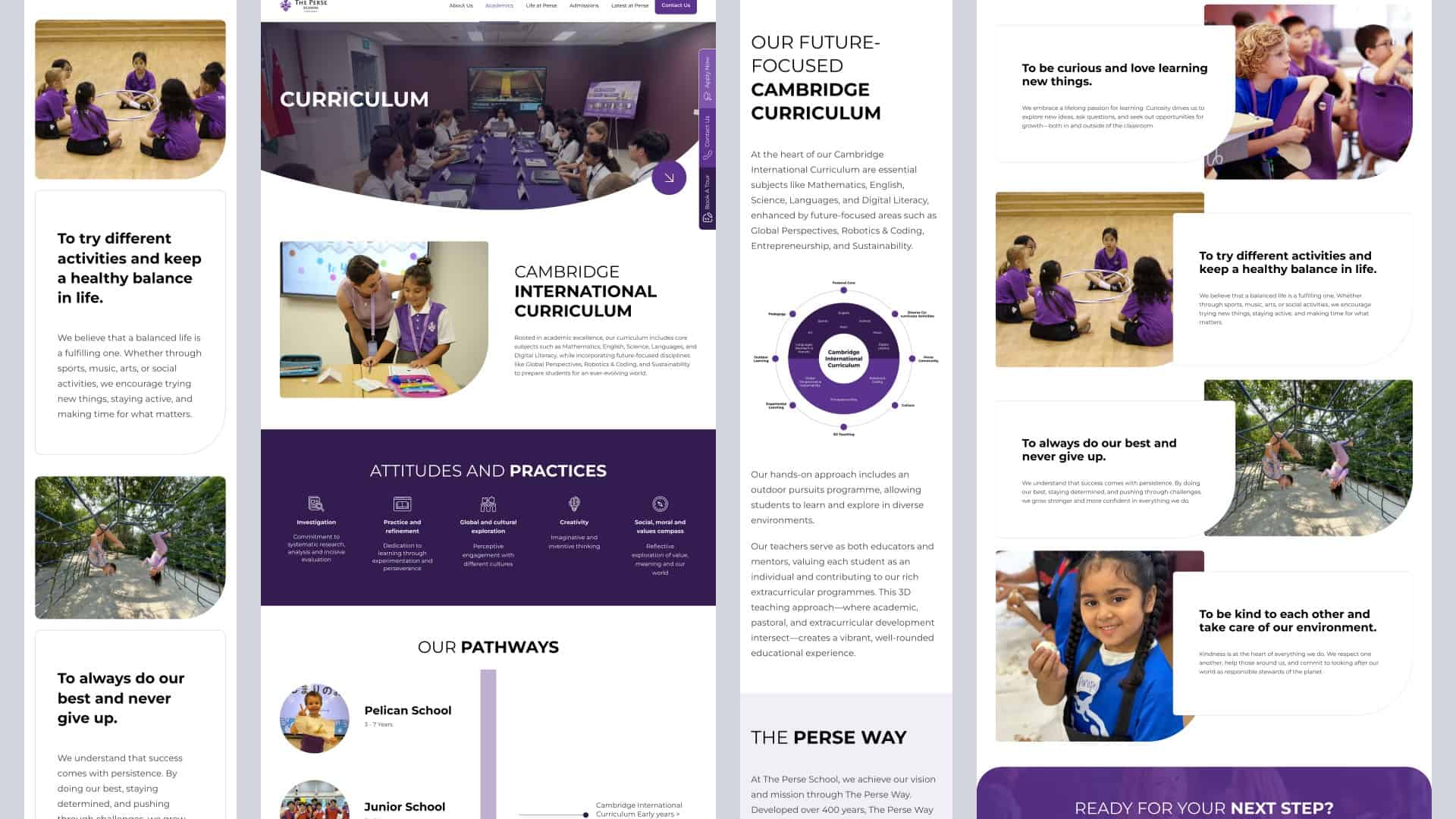 The Perse School (Singapore) website
