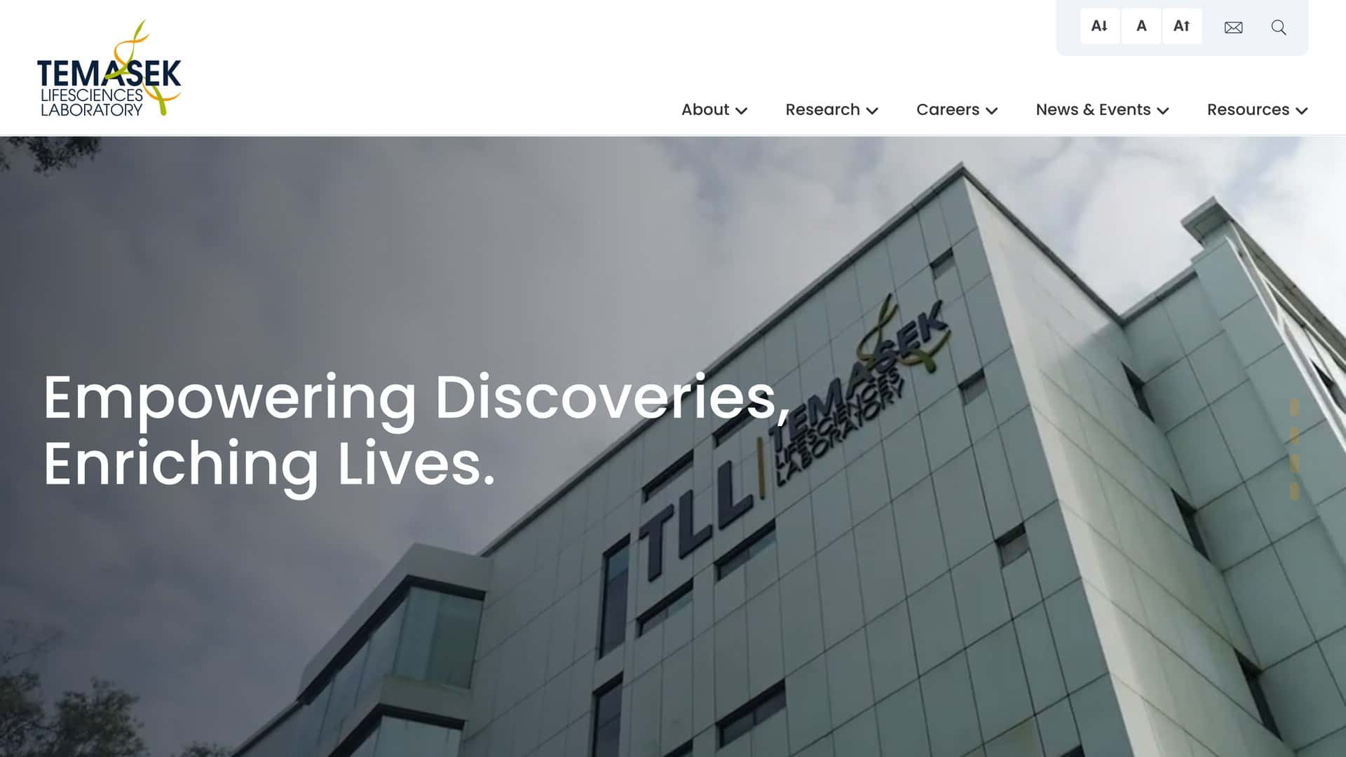 Temasek Life Sciences Laboratory website