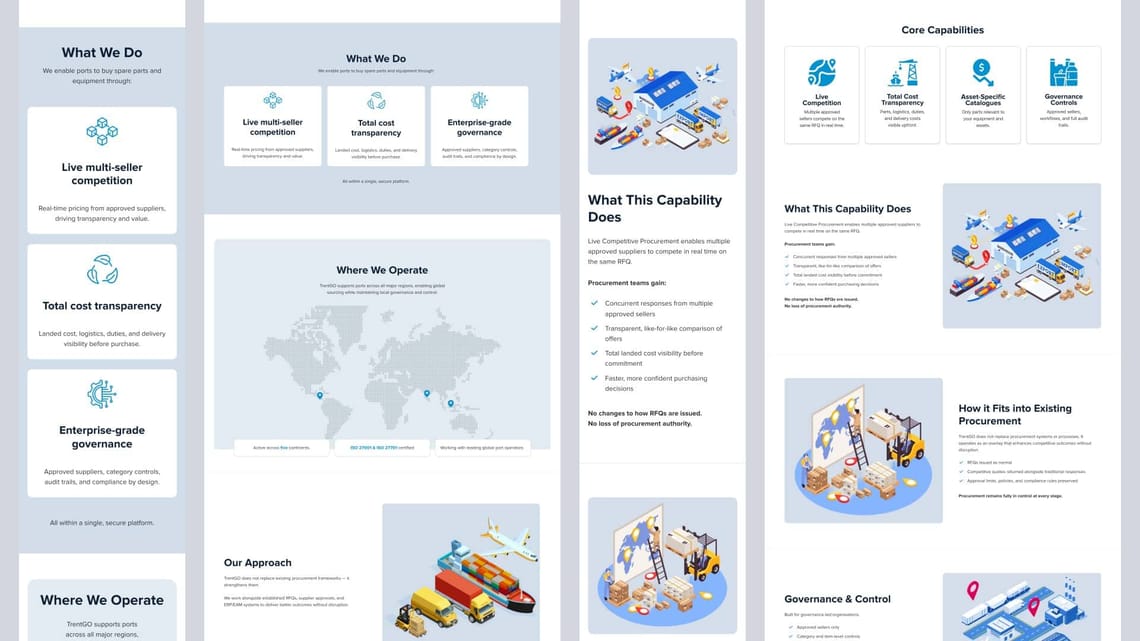 Trent Port Services website