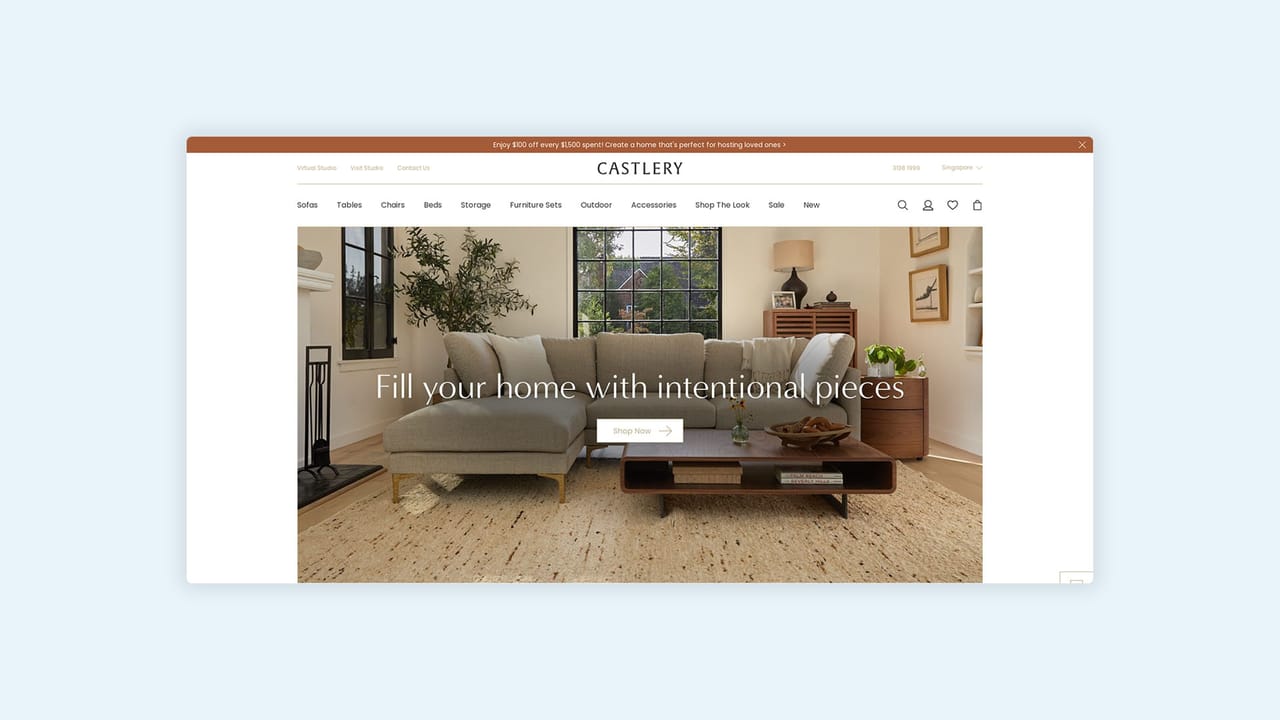 clean and simple design castlery