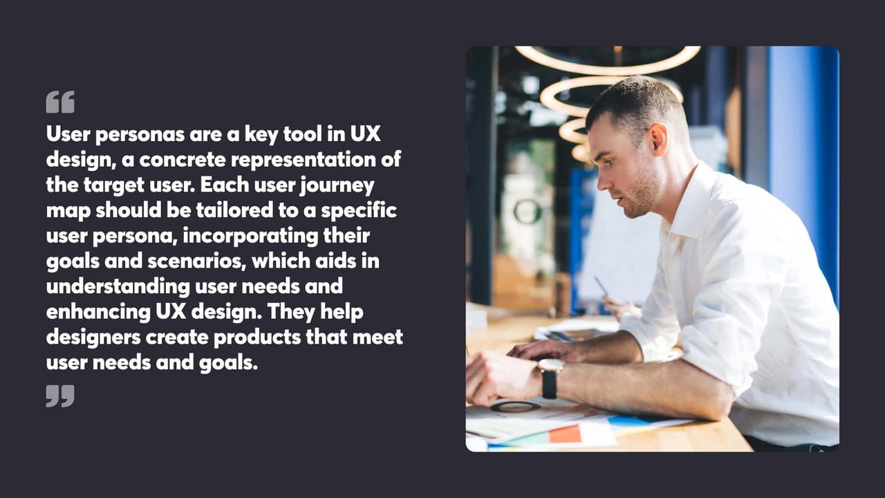 Man working on UX design in modern office