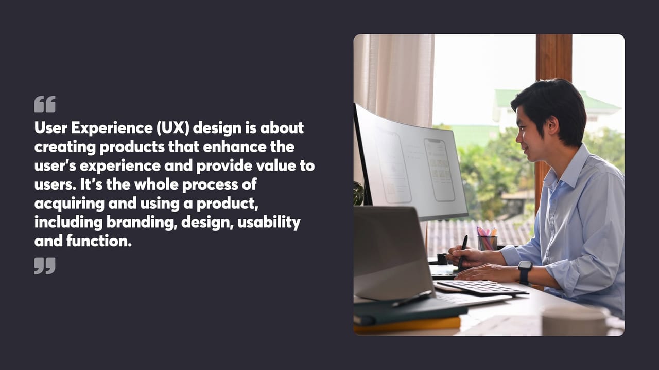 Man working on UX design at his desk