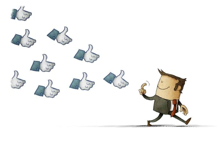 likes vector illustration