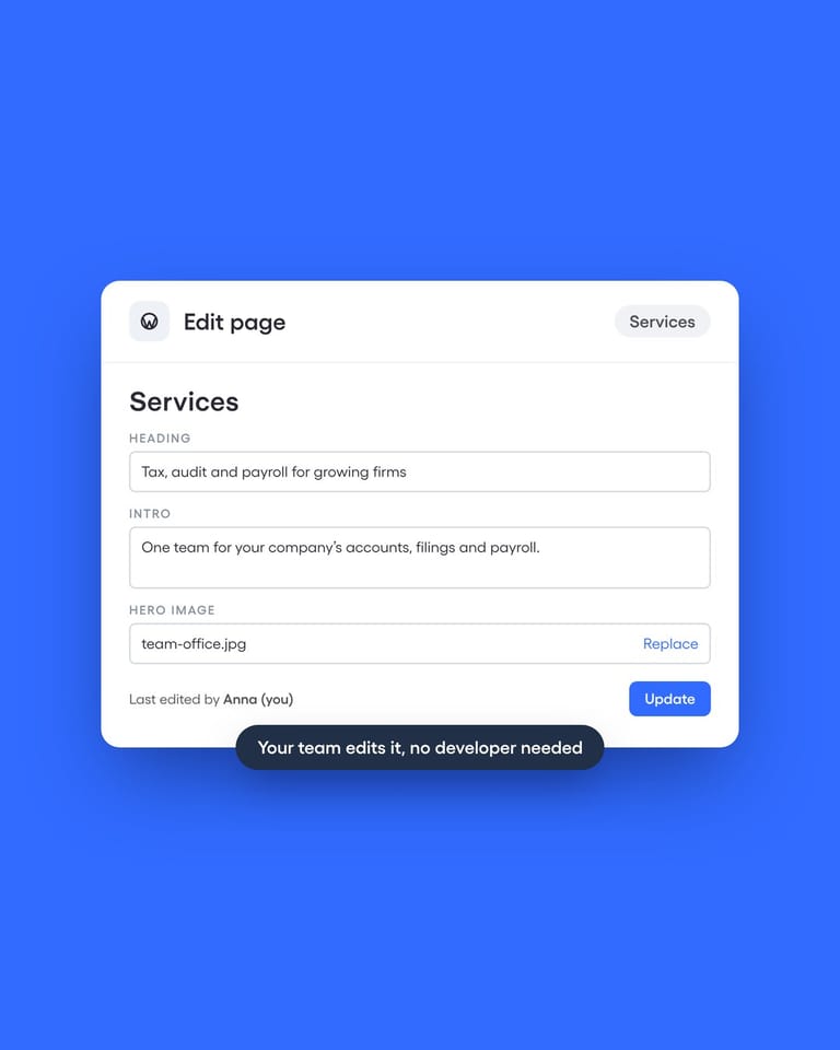 Build on WordPress for long-term control