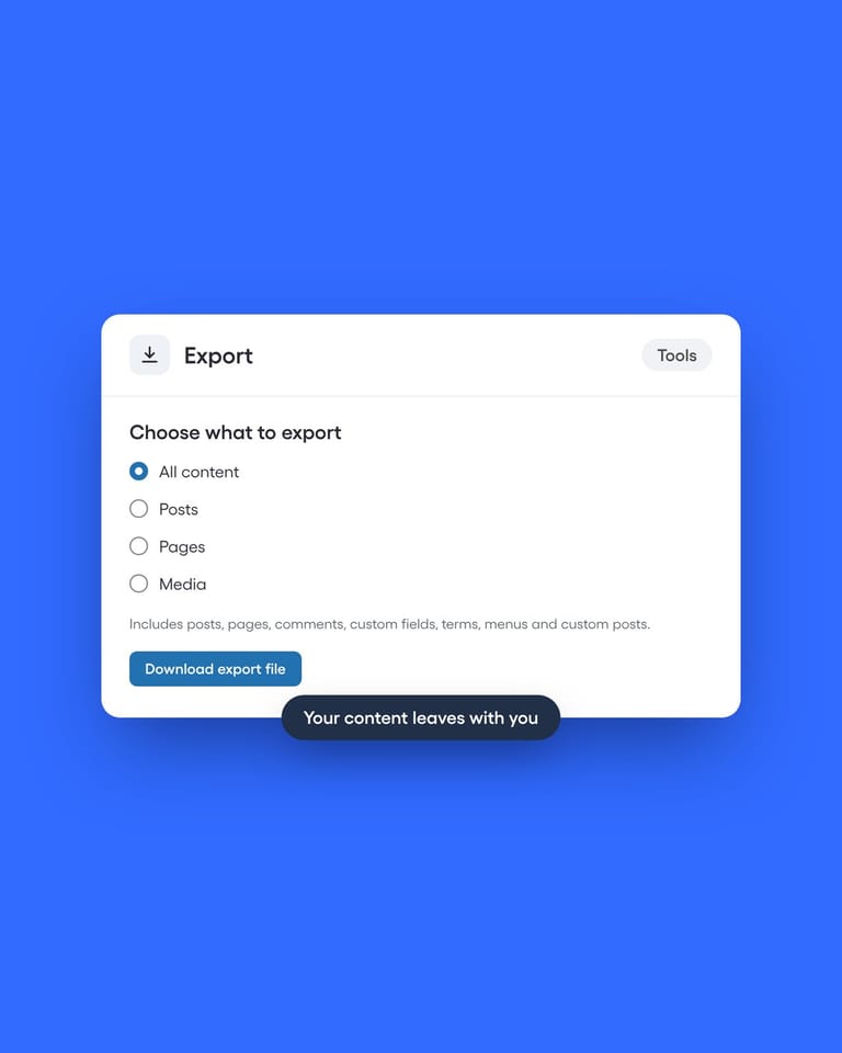 Your content, your data, your future