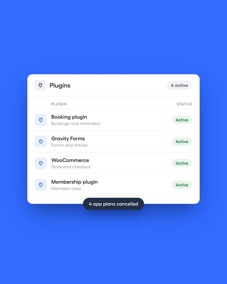 Swap apps for plugins you own