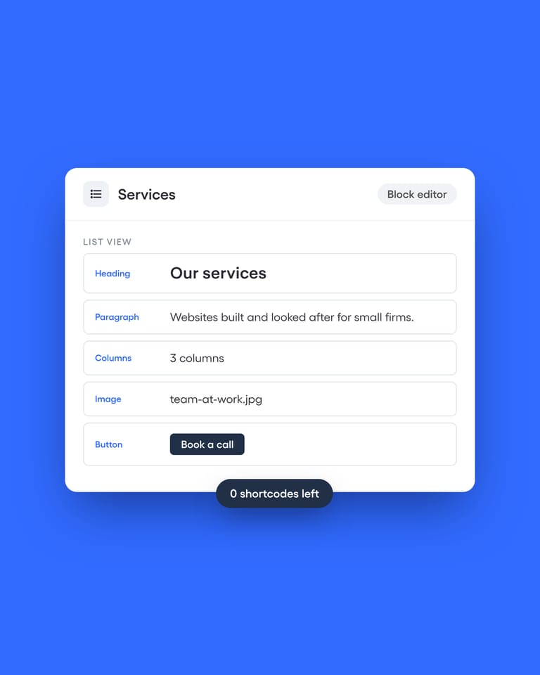 Get the content out of the shortcodes