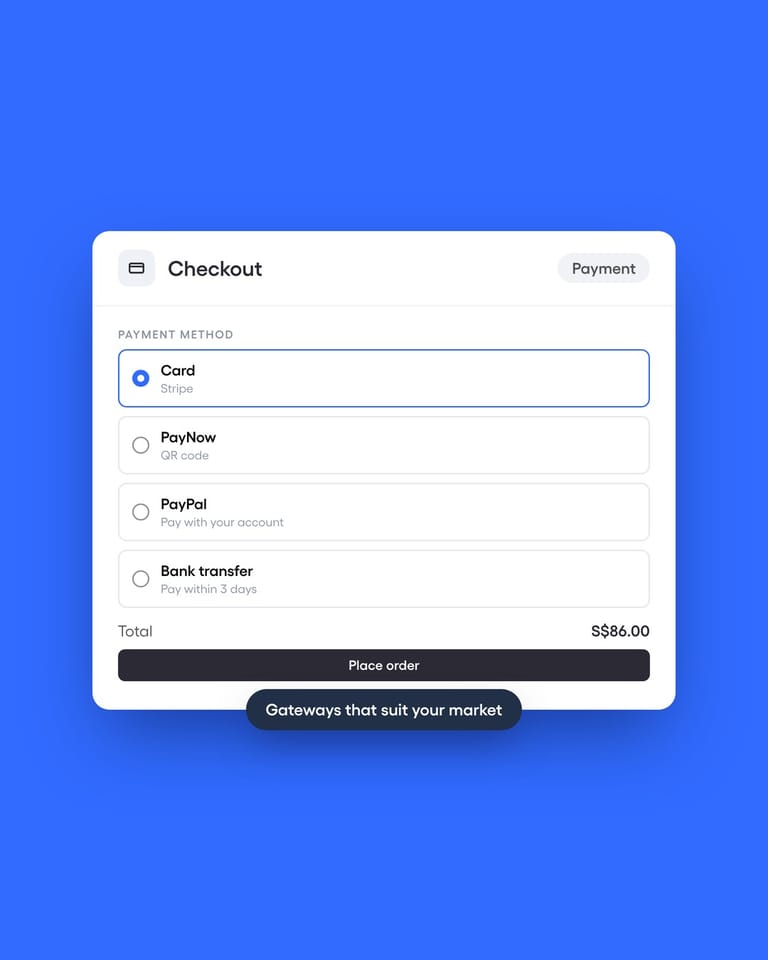 Accept payments your way