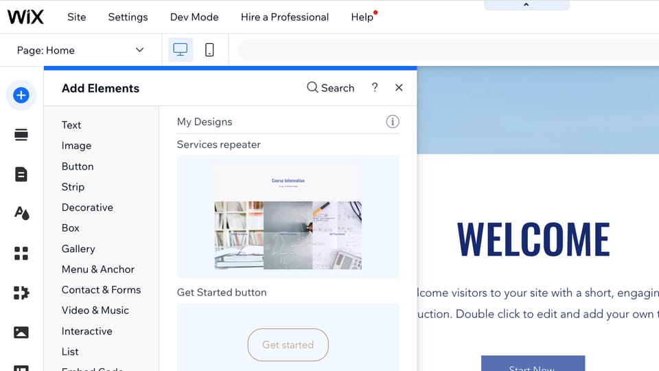 what is wix user interface