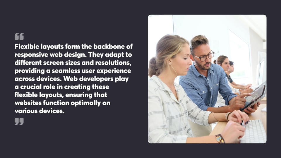 Professionals collaborating on tablet in modern office setting