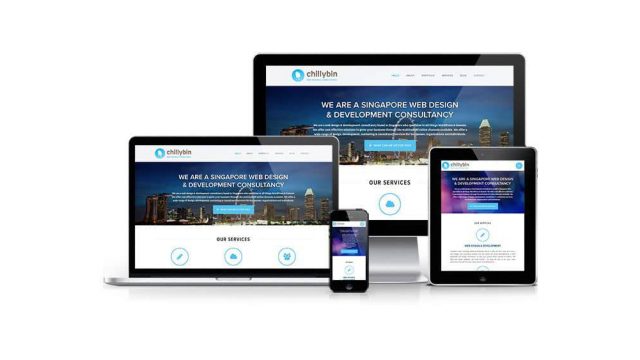 Chillybin website displayed in multiple screen devices