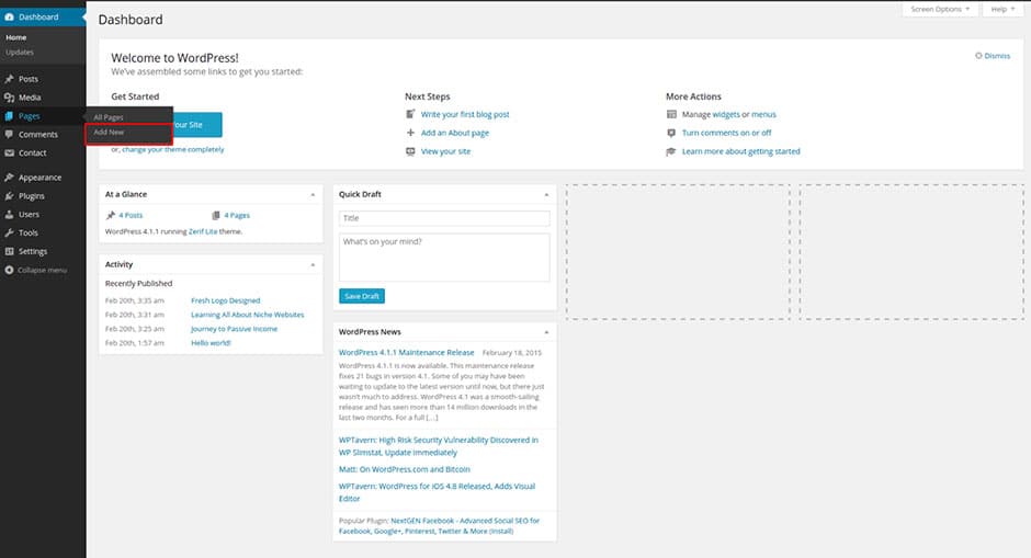 Adding-New-Pages-to-Your-WordPress-Website-Dashboard