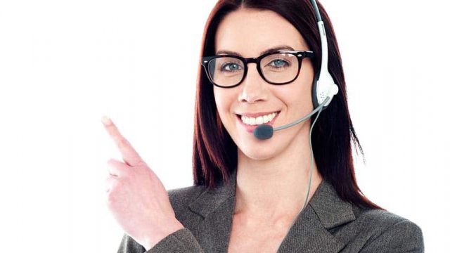 woman calling - customer service