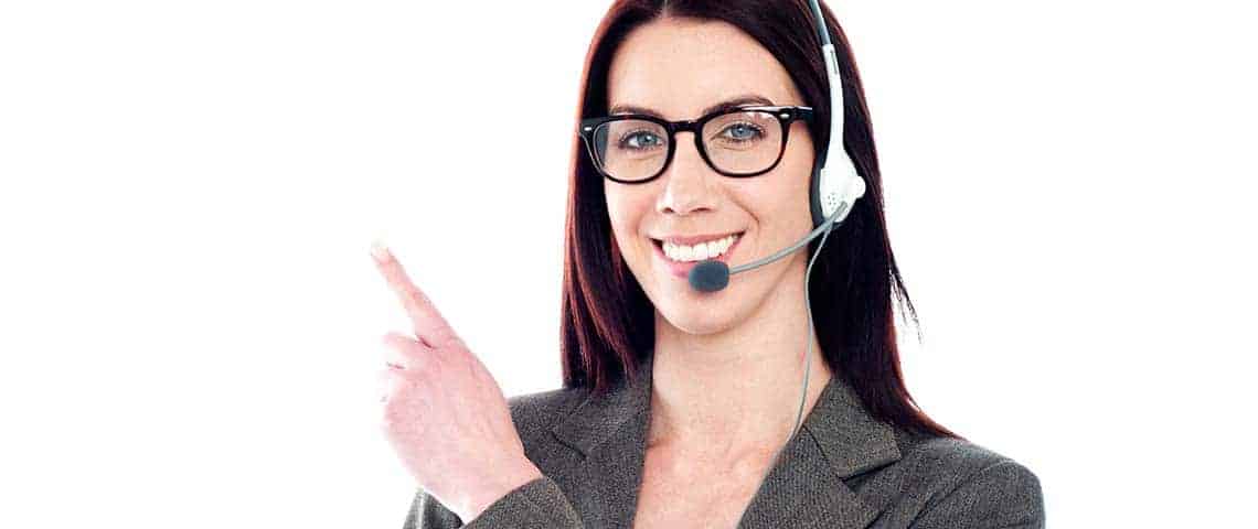 4 Easy Ways to Enhance the Customer Service Experience on Your Website-featuredimage woman calling - customer service